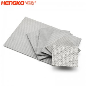 源頭廠家供應燒結網(wǎng)濾芯金屬濾芯濾板過濾精度均勻，應用于雜質(zhì)分離過濾